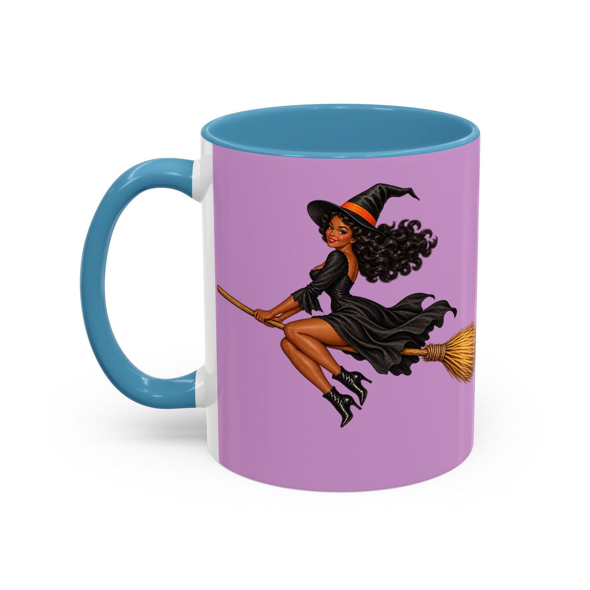 Velvet Vex Pink Accent Mug by CreepyCrafts.boo