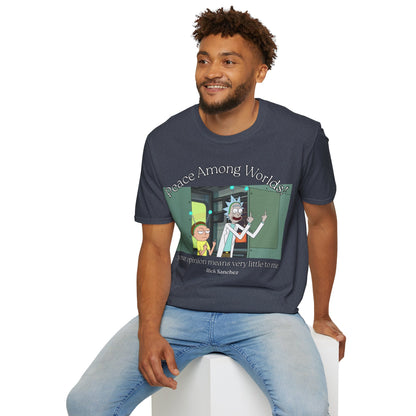 Peace Among Worlds! Dark colors Unisex T-Shirt by cypherpunkgear.com