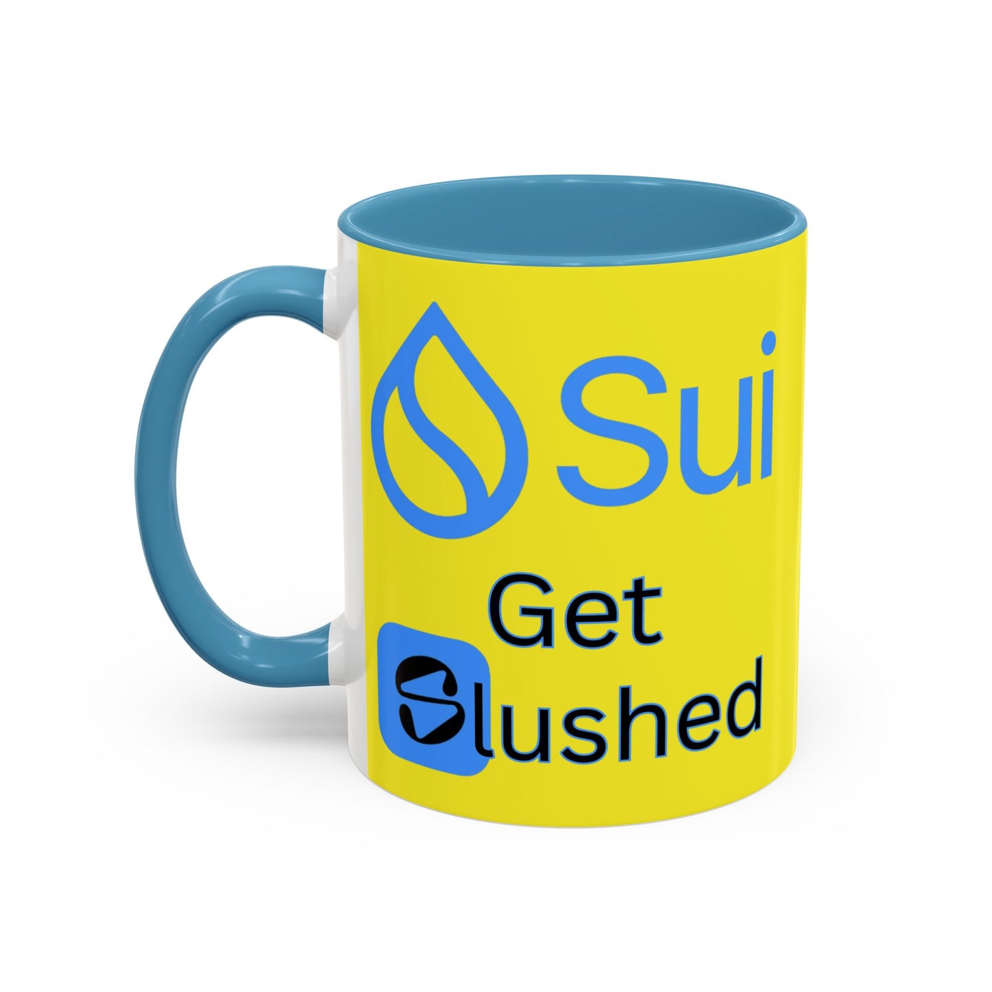Sui: Get Slushed Yellow Accent Mug by cypherpunkgear.com