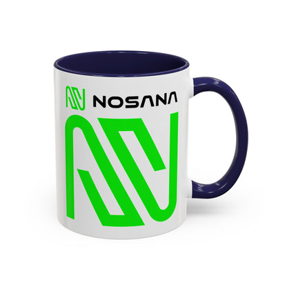 Nosana (NOS) Accent Mug by cypherpunkgear