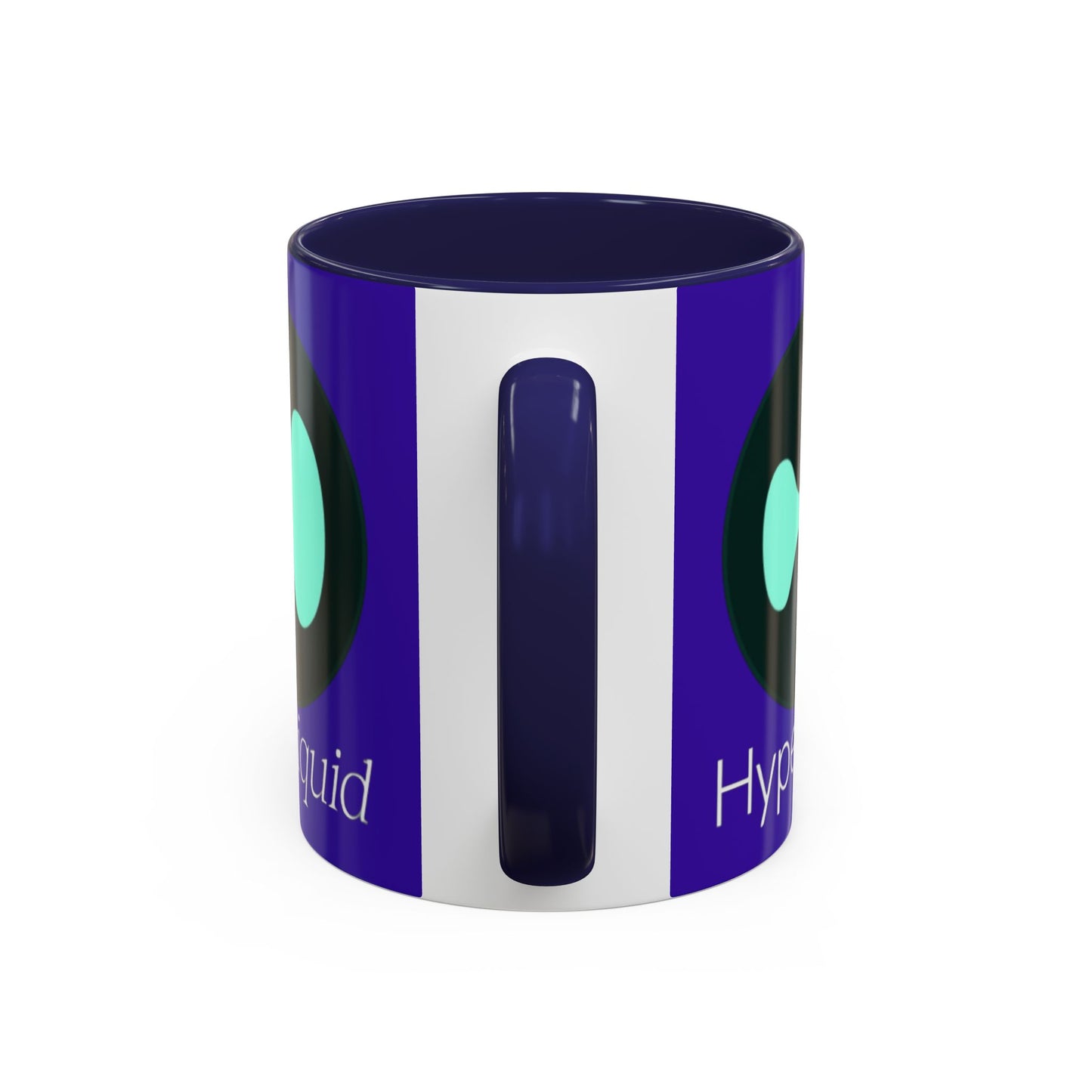 Hyperliquid White font Dark Purple Accent Mug by cypherpunkgear.com
