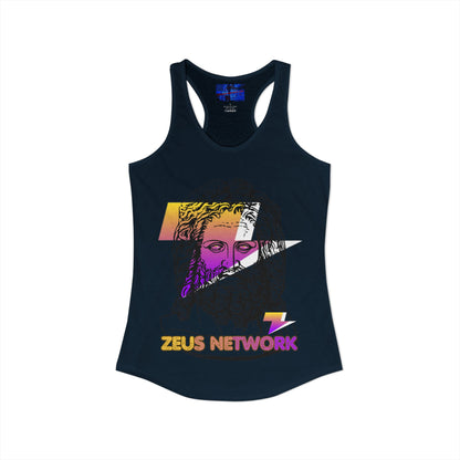 Zeus Network Women's Racerback Tank Top by cypherpunkgear.com