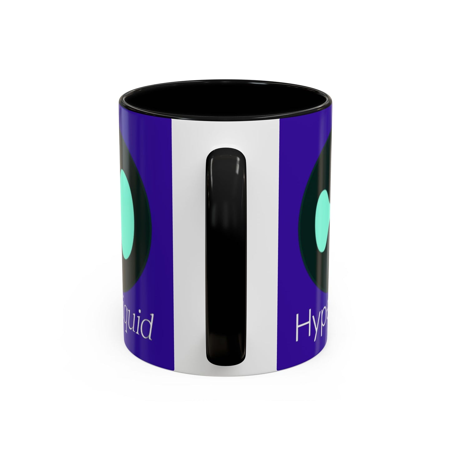Hyperliquid White font Dark Purple Accent Mug by cypherpunkgear.com