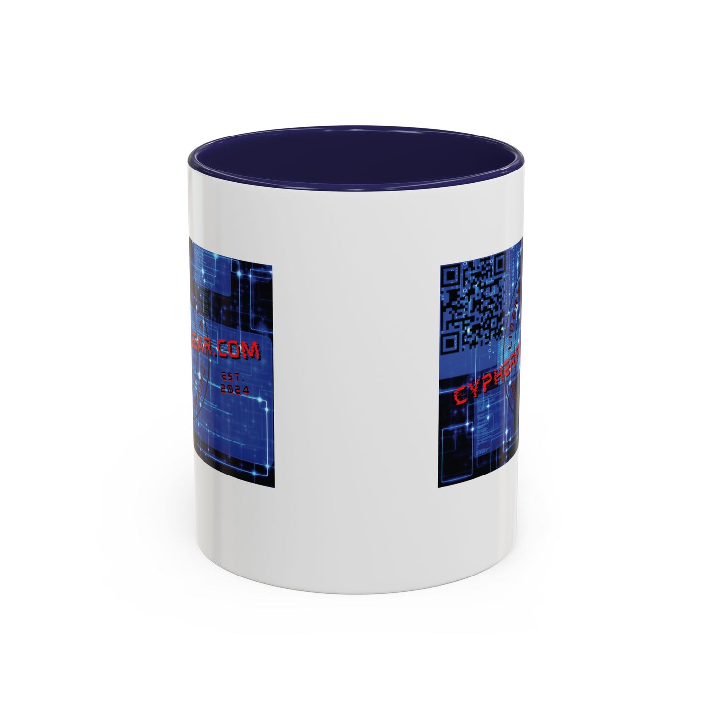 Cypherpunkgear.com logo Accent Mug by cypherpunkgear.com