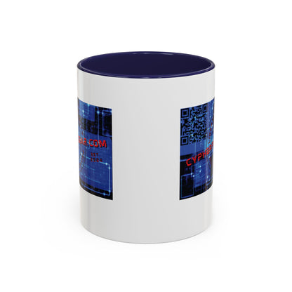 Cypherpunkgear.com logo Accent Mug by cypherpunkgear.com