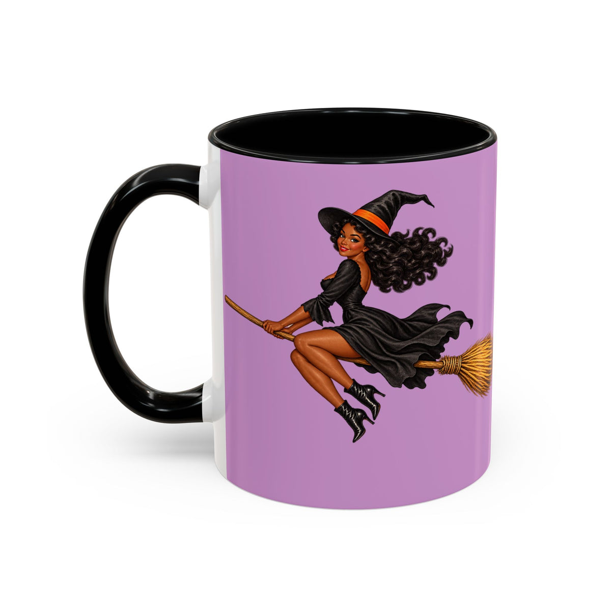 Velvet Vex Pink Accent Mug by CreepyCrafts.boo
