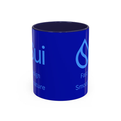 SUI Dark Blue Accent Mug by cypherpunkgear.com