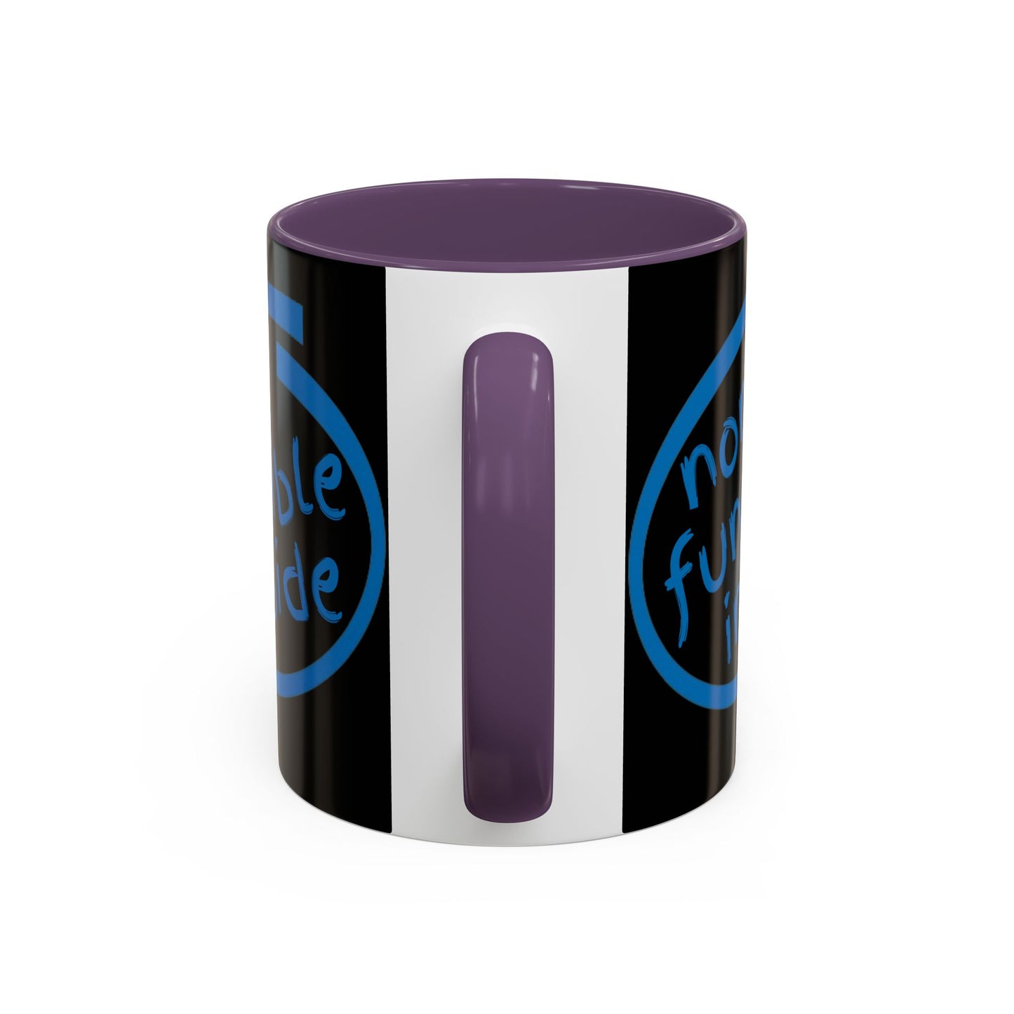 Non-Fungible Inside Black Accent Mug by cypherpunkgear.com