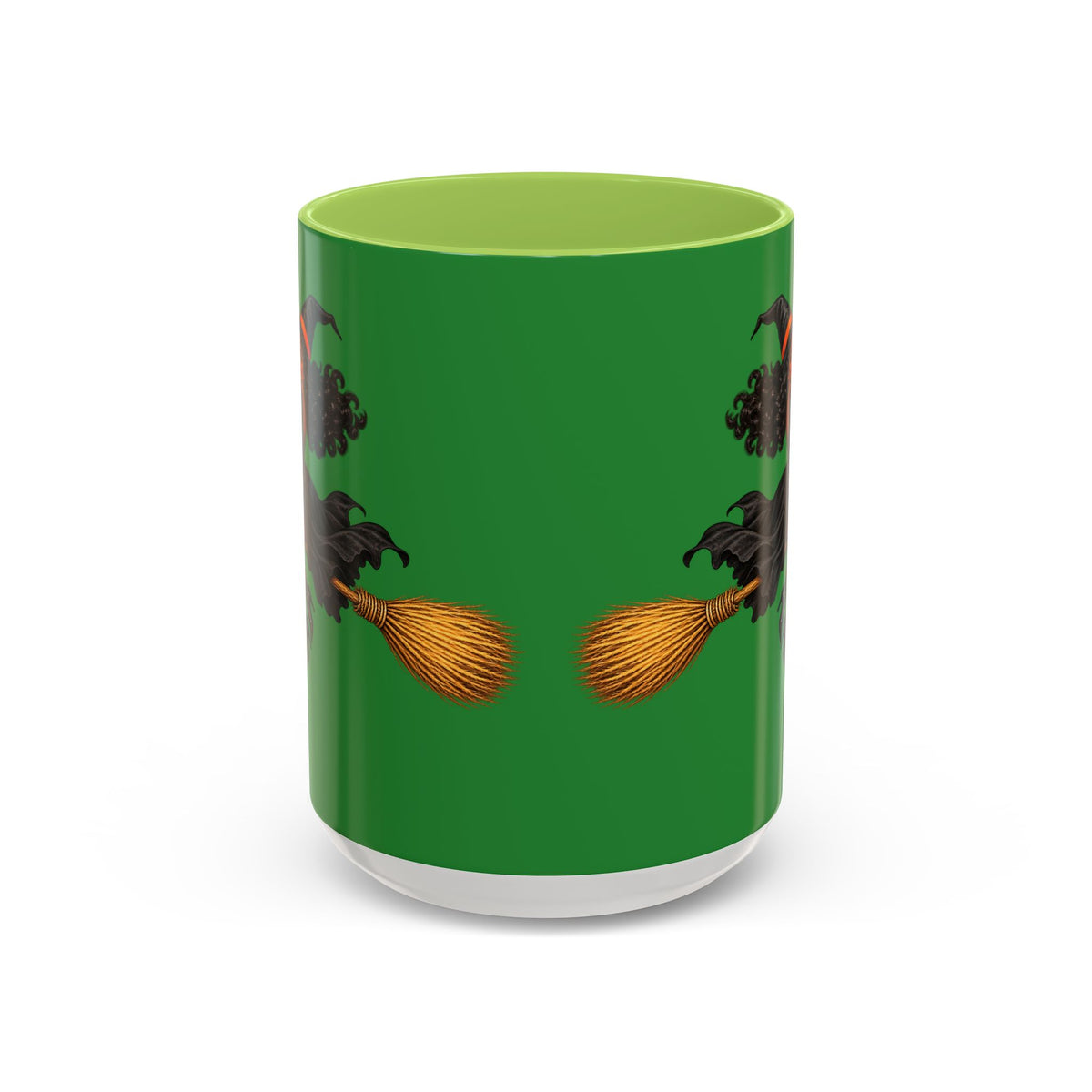 Velvet Vex Green Accent Mug by CreepyCrafts.boo
