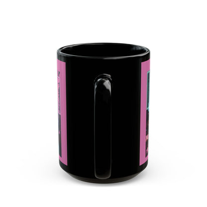 Neon Bride of Frankenstein Pink Mug by CreepyCrafts.boo