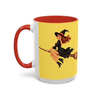Hazel Hex Yellow Accent Mug by CreepyCrafts.boo