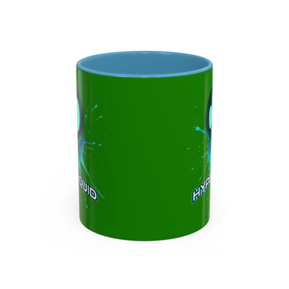 HYPE Drip Green Accent Mug by cypherpunkgear.com