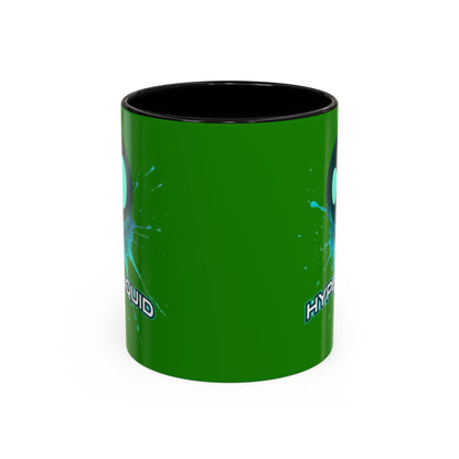 HYPE Drip Green Accent Mug by cypherpunkgear.com