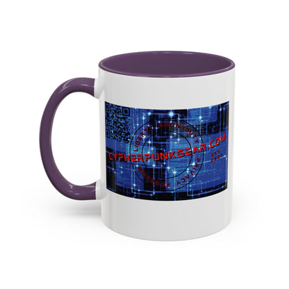 Cypherpunkgear.com logo Accent Mug by cypherpunkgear.com