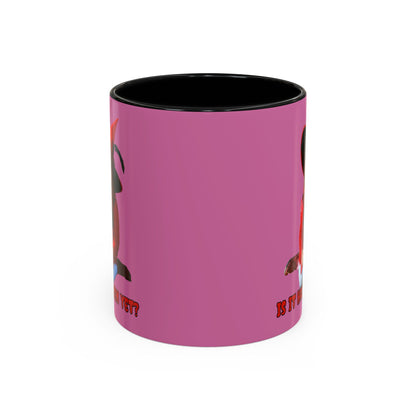 Is it Halloween yet? Pink Accent Mug by CreepyCrafts.boo