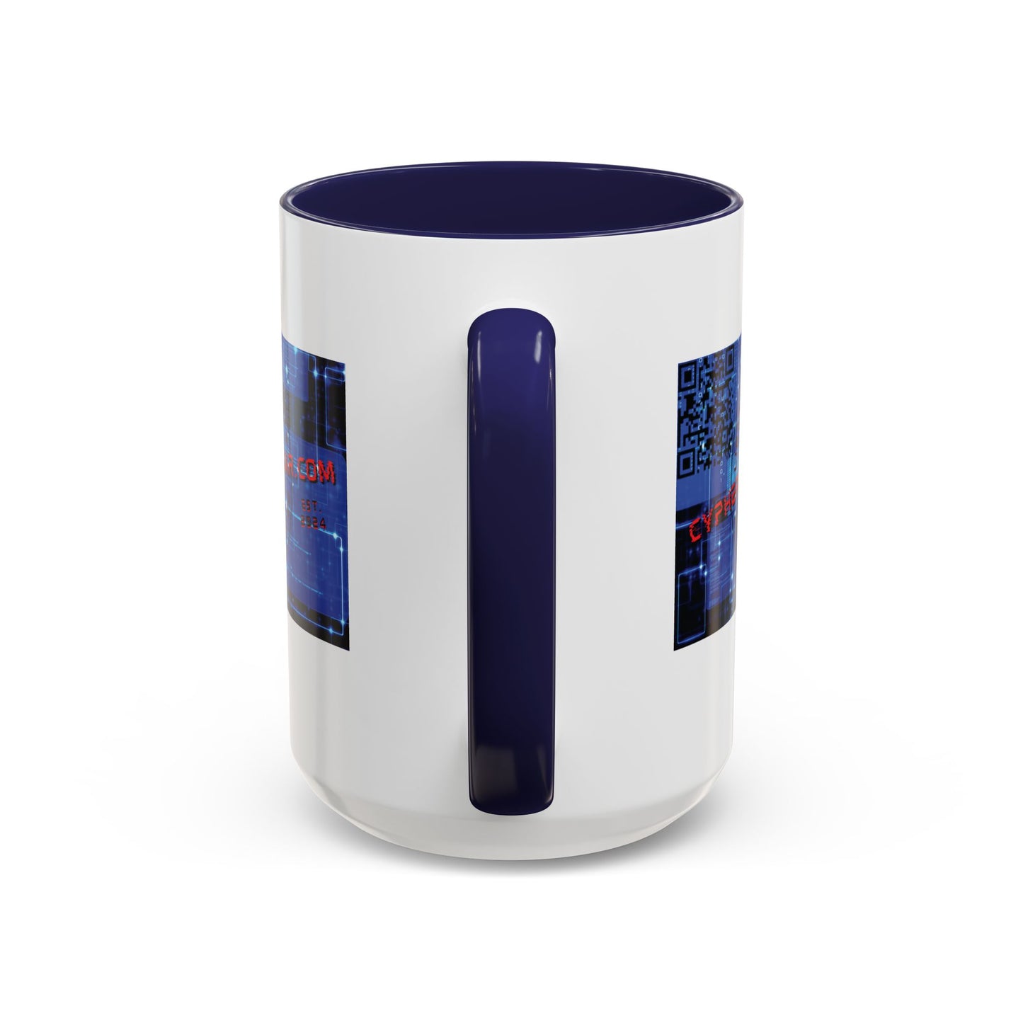 Cypherpunkgear.com logo Accent Mug by cypherpunkgear.com