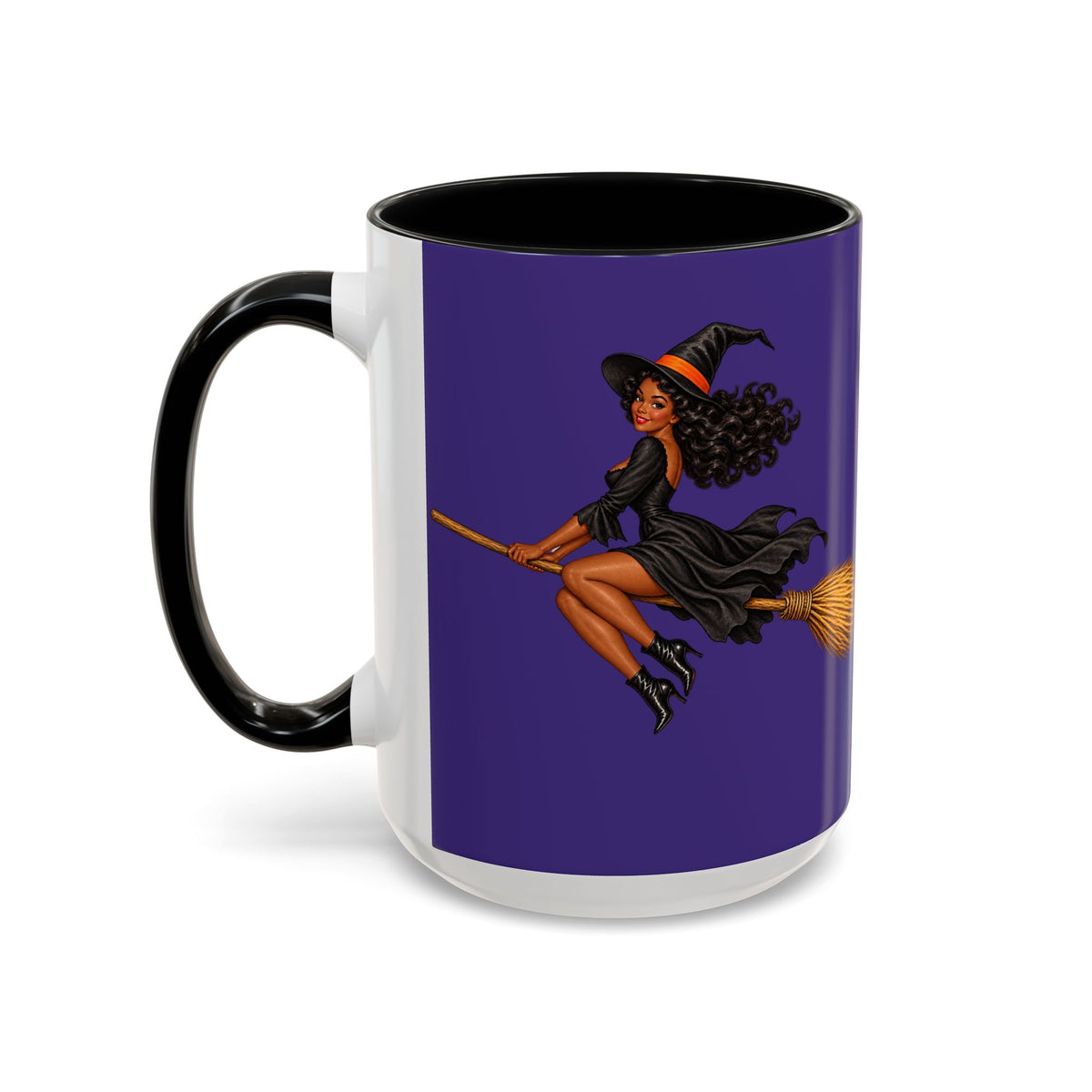 Velvet Vex Purple Accent Mug by CreepyCrafts.boo