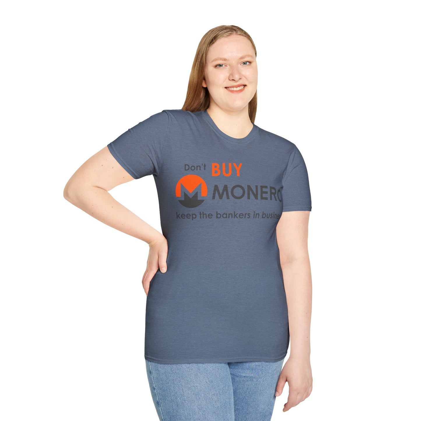 Don't buy Monero (XMR) Dark colors Unisex T-Shirt by cypherpunkgear.com