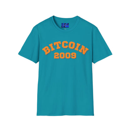 Bitcoin 2009 Dark colors Unisex T-Shirt by cypherpunkgear.com