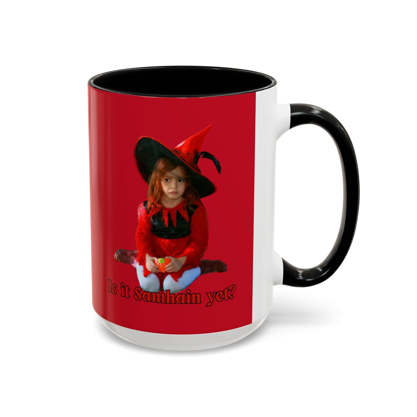 Is it Samhain yet? Red Accent Mug by CreepyCrafts.boo