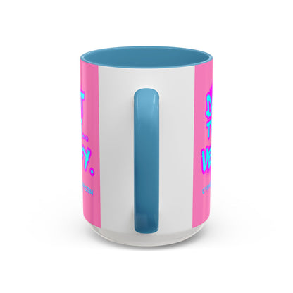 Don't Trust...Verify. Light Pink Accent Mug by cypherpunkgear.com