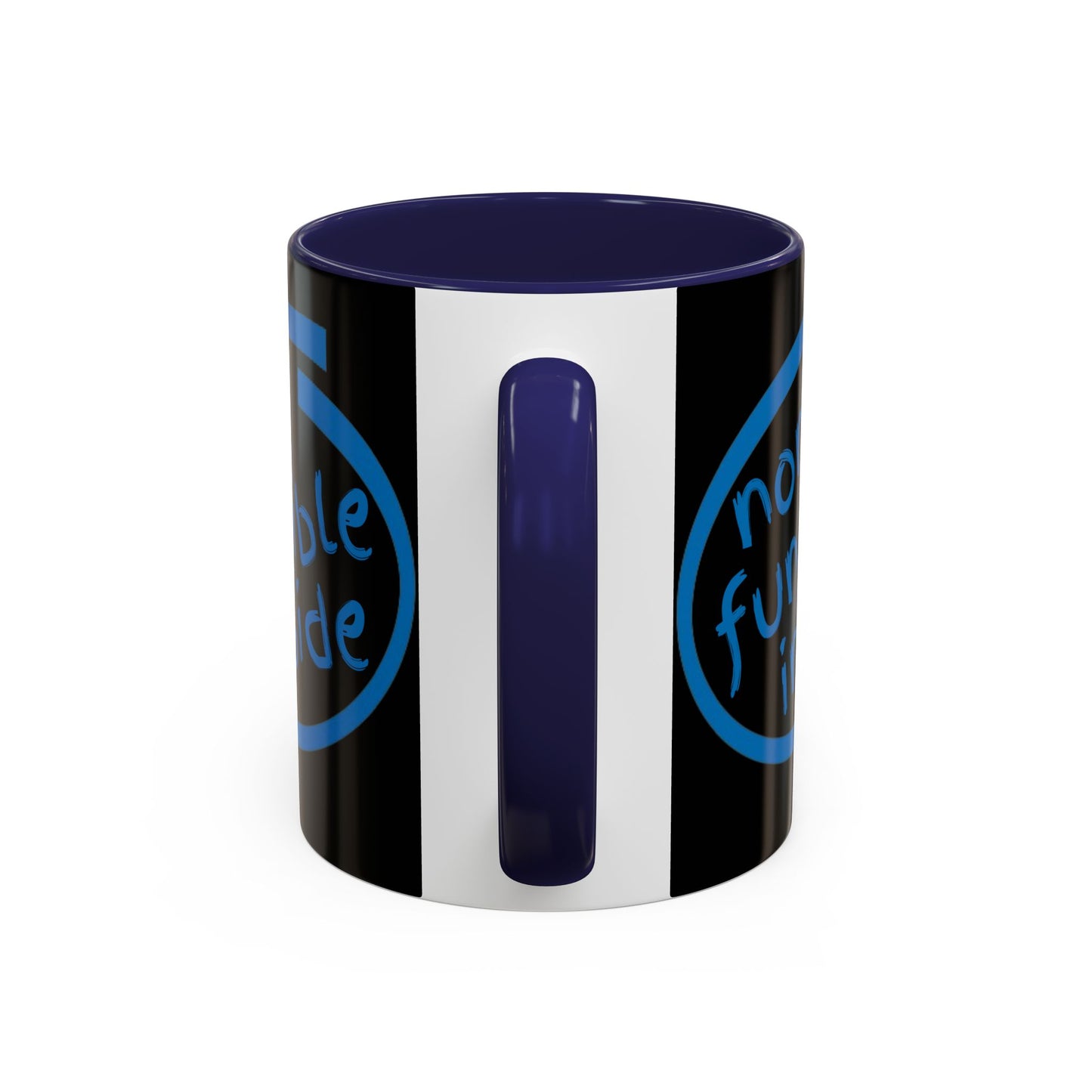 Non-Fungible Inside Black Accent Mug by cypherpunkgear.com