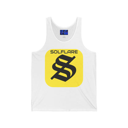 SolflareLogo Unisex Jersey Tank Top by cypherpunkgear.com