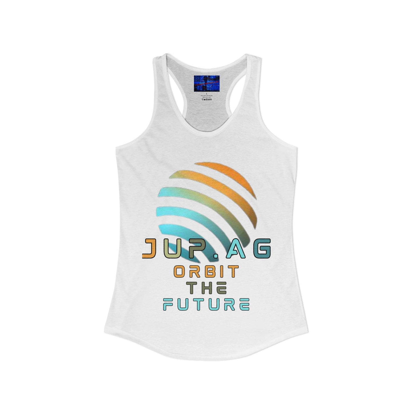 Jupiter (JUP) Orbit the Future Women's Racerback Tank Top by cypherpunkgear.com