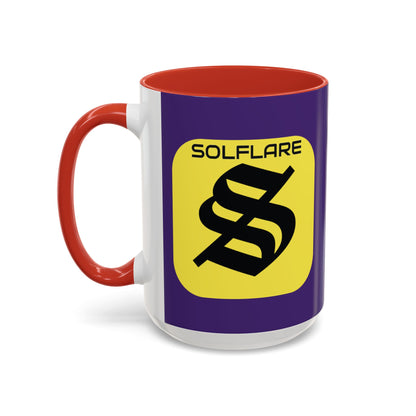 SolflareLogo Purple Accent Mug by cypherpunkgear.com