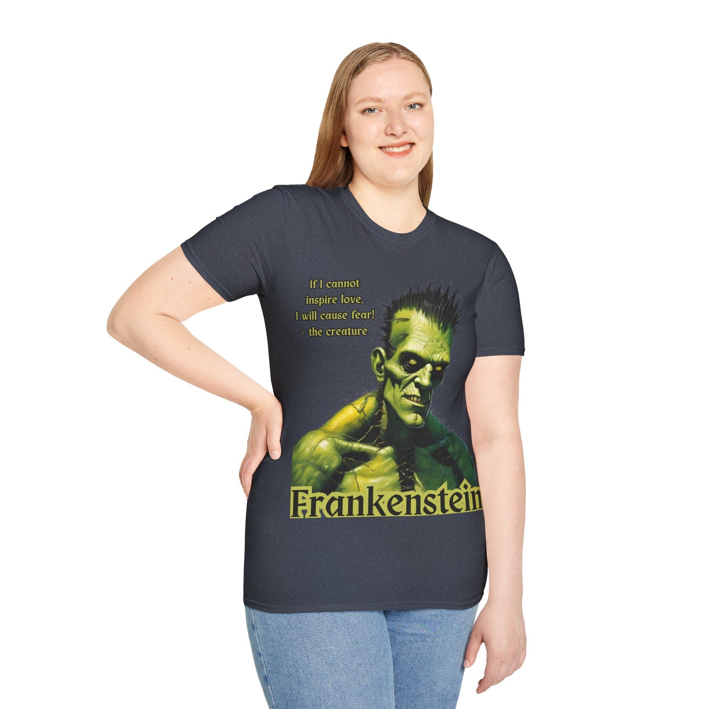 Frankenstein's Creature Dark colors Unisex T-Shirt by CreepyCrafts.boo