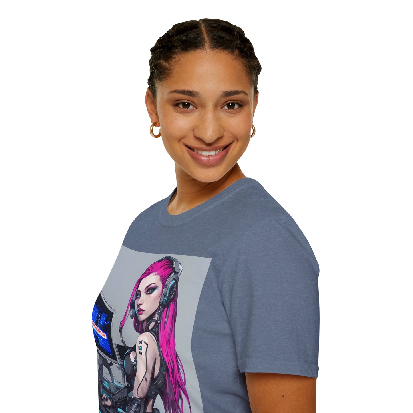 Netrunner Cyberpunk Dark colors Unisex T-Shirt by cypherpunkgear.com