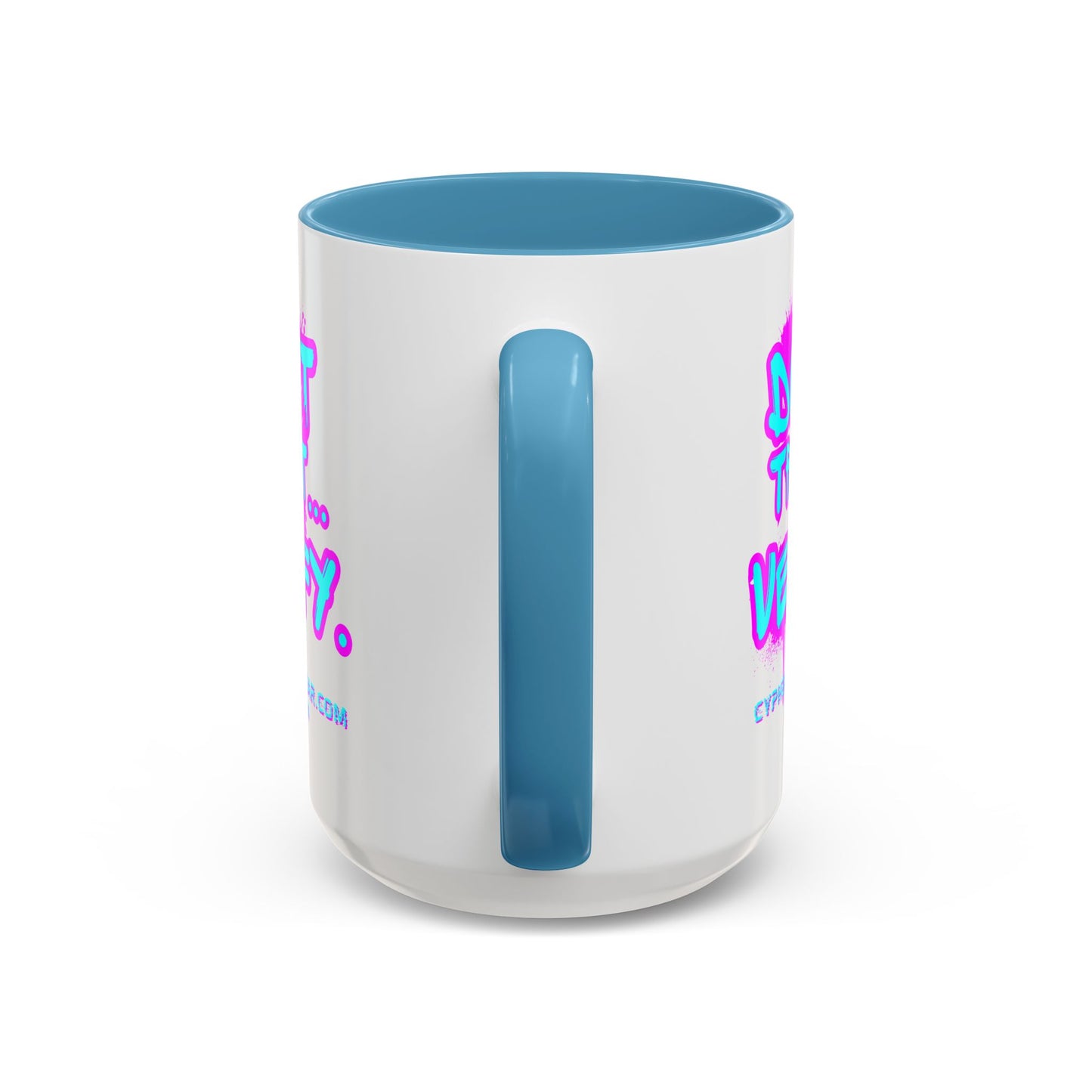 Don't Trust...Verify. White Accent Mug by cypherpunkgear.com