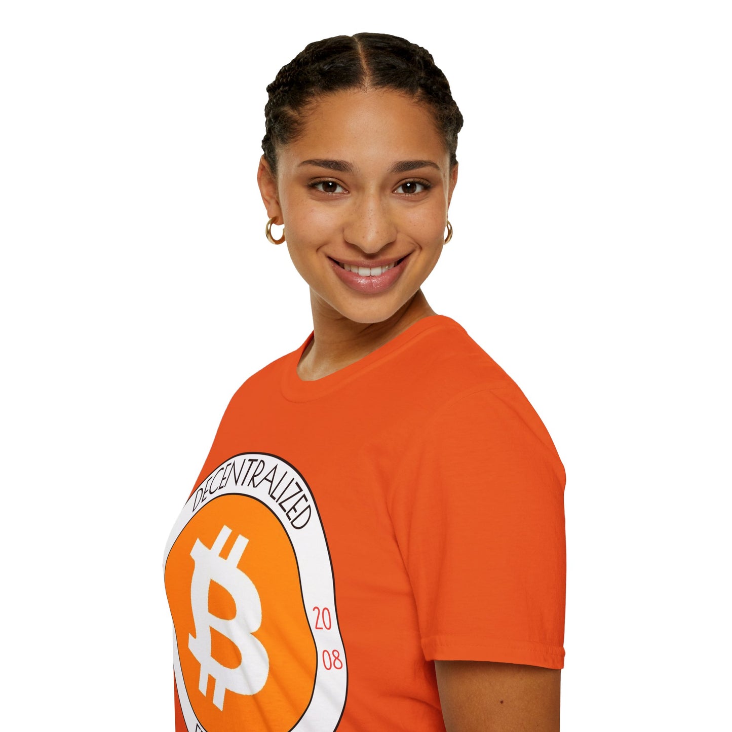 Bitcoin Decentralized Freedom LTcolors Unisex T-Shirt by cypherpunkgear.com