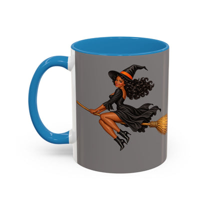 Velvet Vex Grey Accent Mug by CreepyCrafts.boo