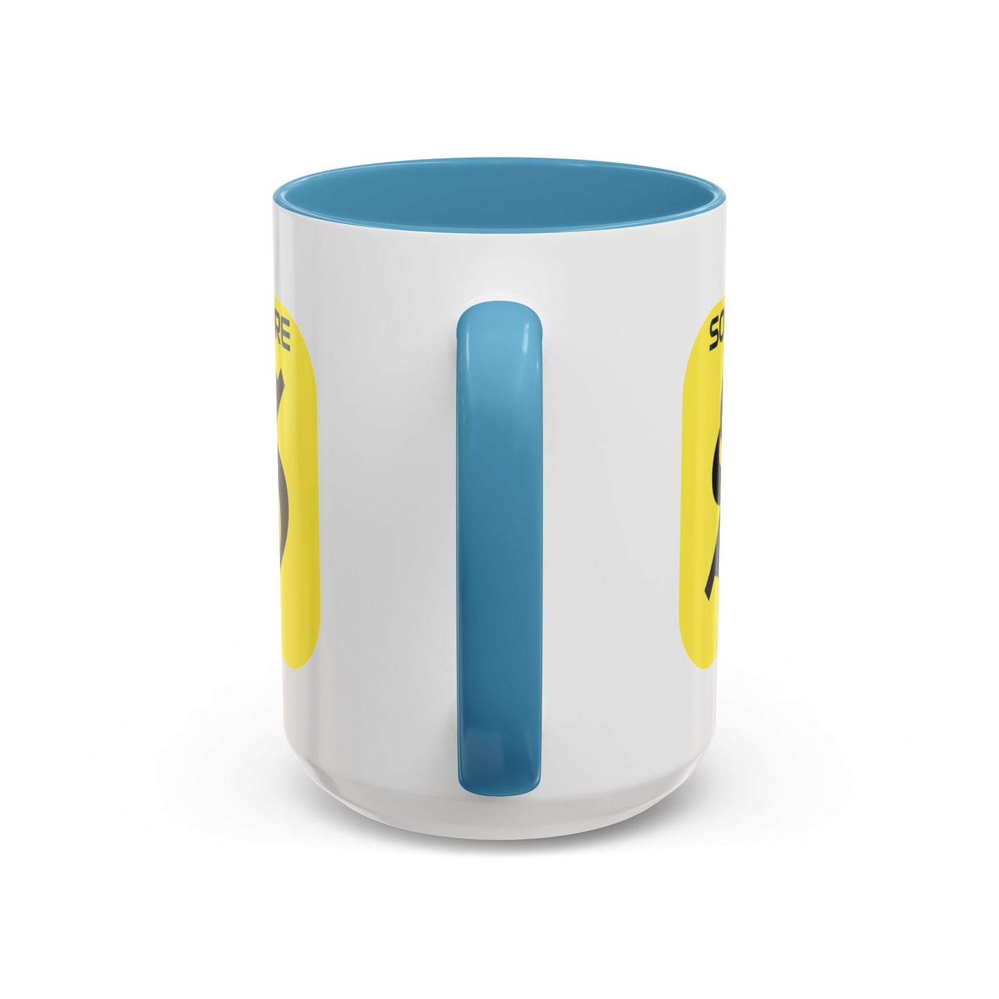 SolflareLogo White Accent Mug by cypherpunkgear.com