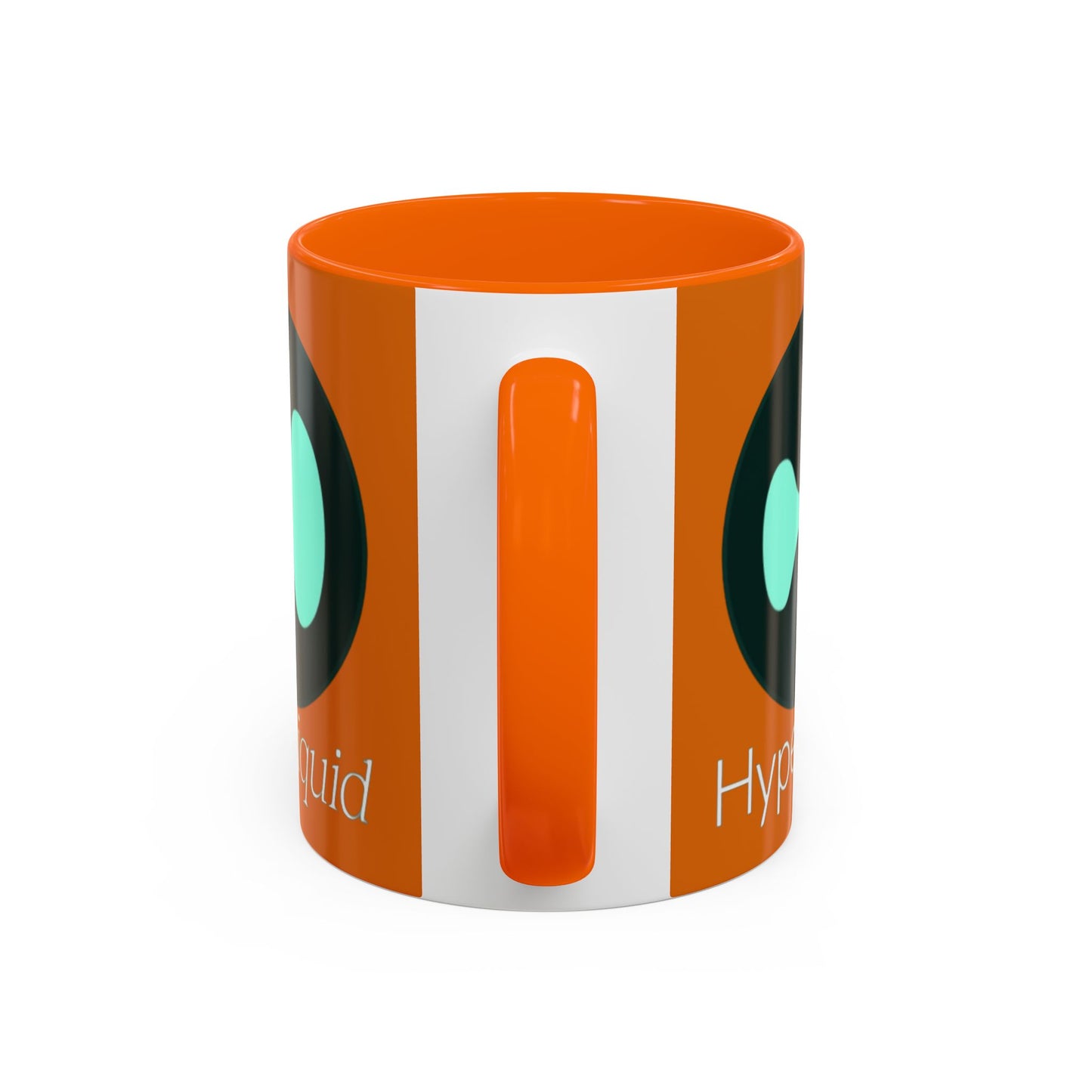 Hyperliquid White font Orange Accent Mug by cypherpunkgear.com