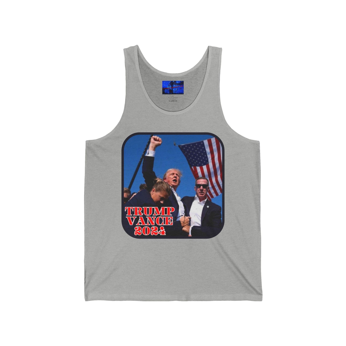 Trump and Vance 2024 Unisex Jersey Tank Top by cypherpunkgear