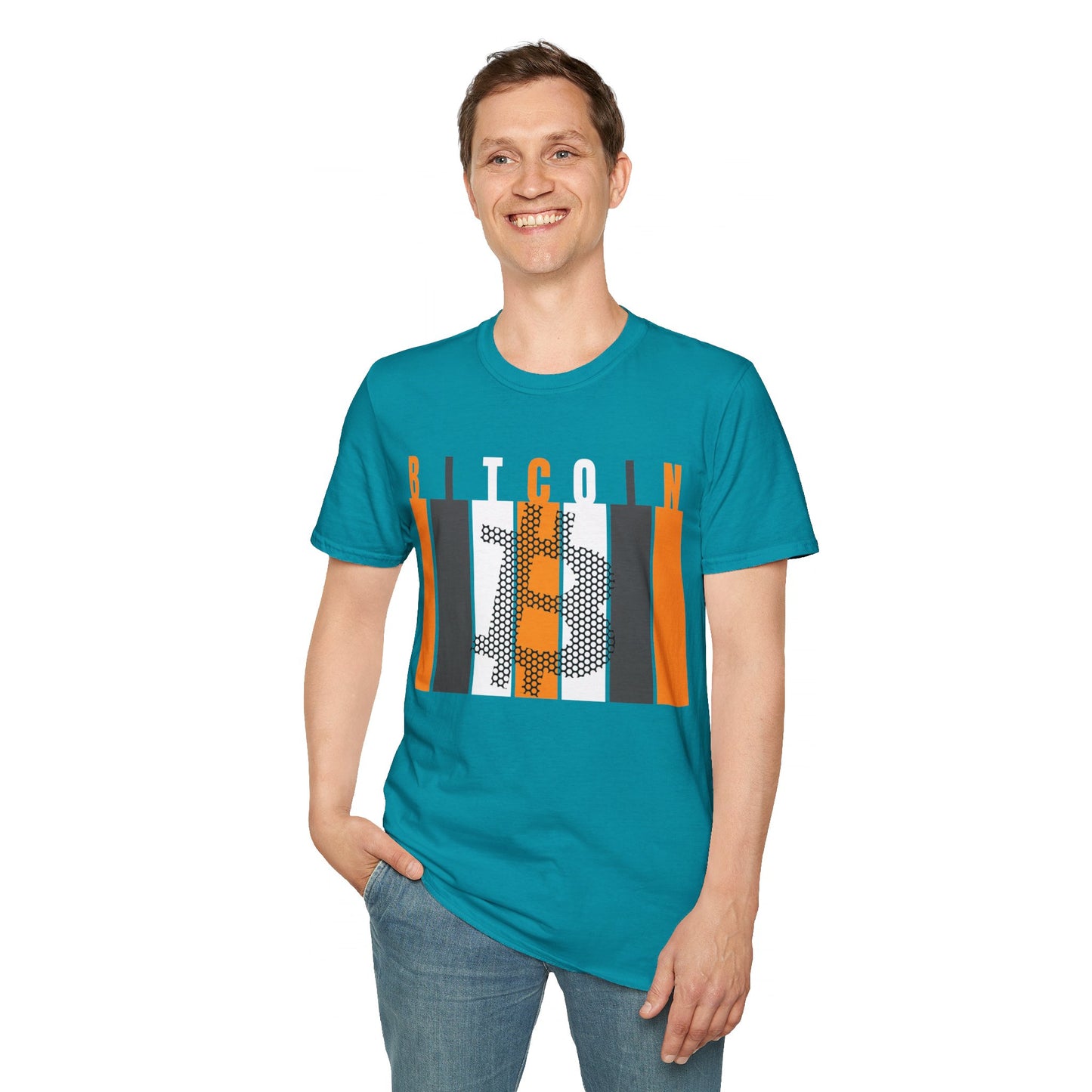 Bitcoin (BTC) DKcolors Unisex T-Shirt by cypherpunkgear