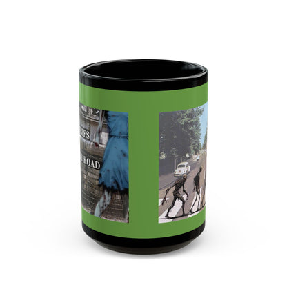 2-sided, Scabby Road Green Mug by CreepyCrafts.boo