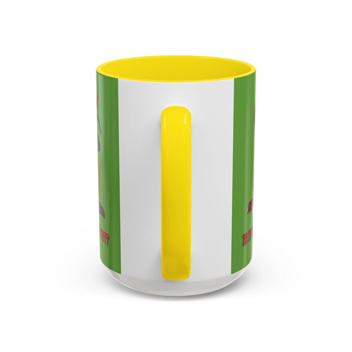 Is it Halloween yet? Green Accent Mug by CreepyCrafts.boo