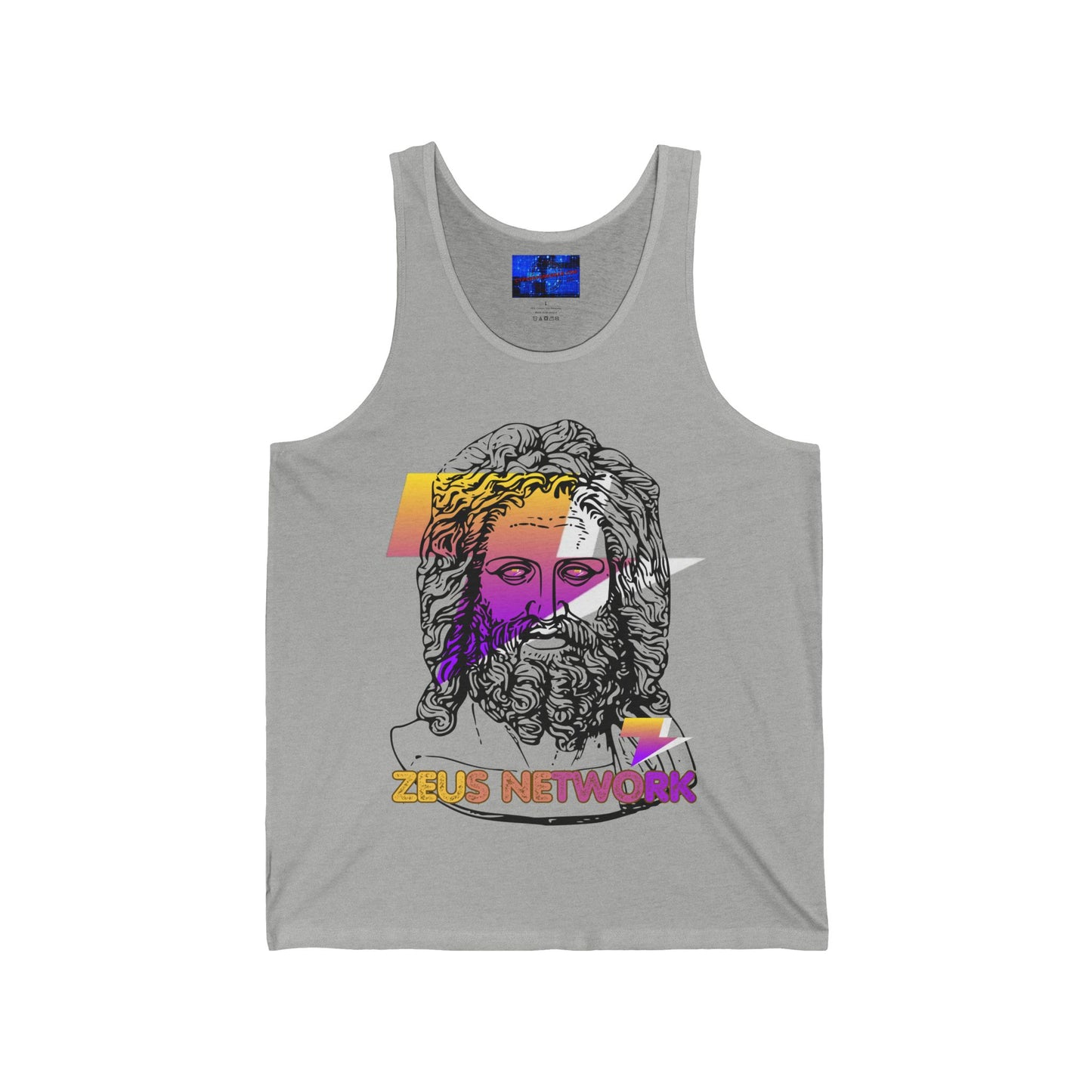 Zeus Network Unisex Jersey Tank Top by cypherpunkgear