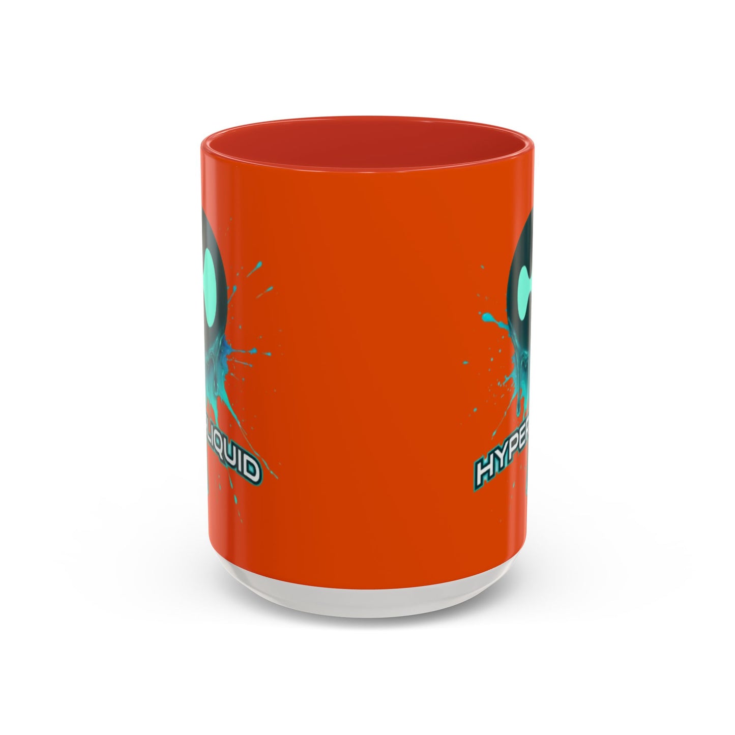 HYPE Drip Orange Accent Mug by cypherpunkgear.com