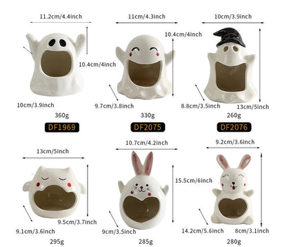 Halloween Ghost Festival Ceramic Craft Ornament