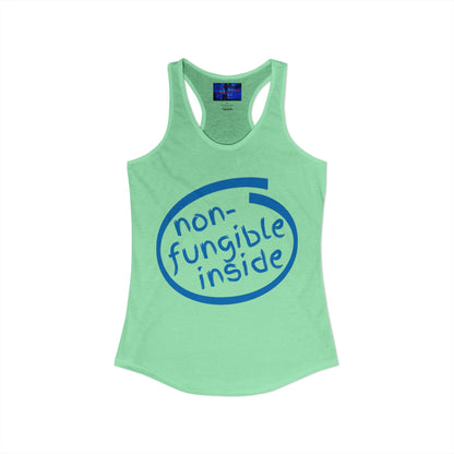 Non-Fungible Inside Women's Racerback Tank Top by cypherpunkgear.com