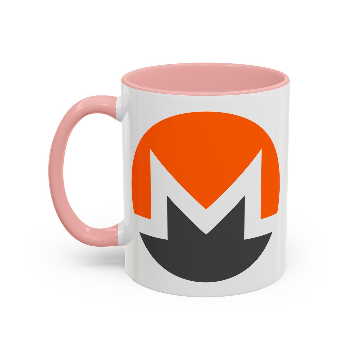 Monero (XMR) White Accent Mug by cypherpunkgear.com