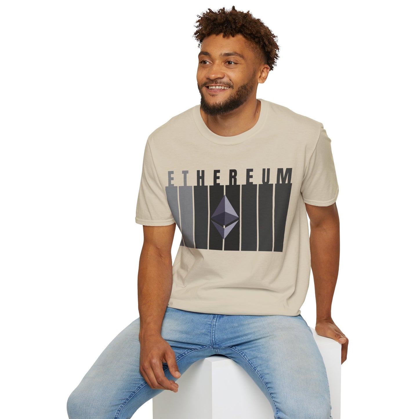 Ethereum (ETH) Light colors Unisex T-Shirt by cypherpunkgear.com