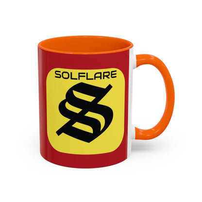 SolflareLogo Red Accent Mug by cypherpunkgear.com