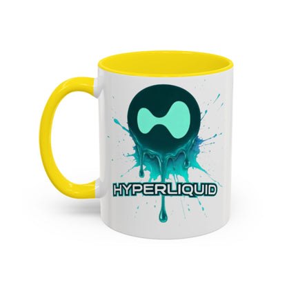 HYPE Drip White Accent Mug by cypherpunkgear.com