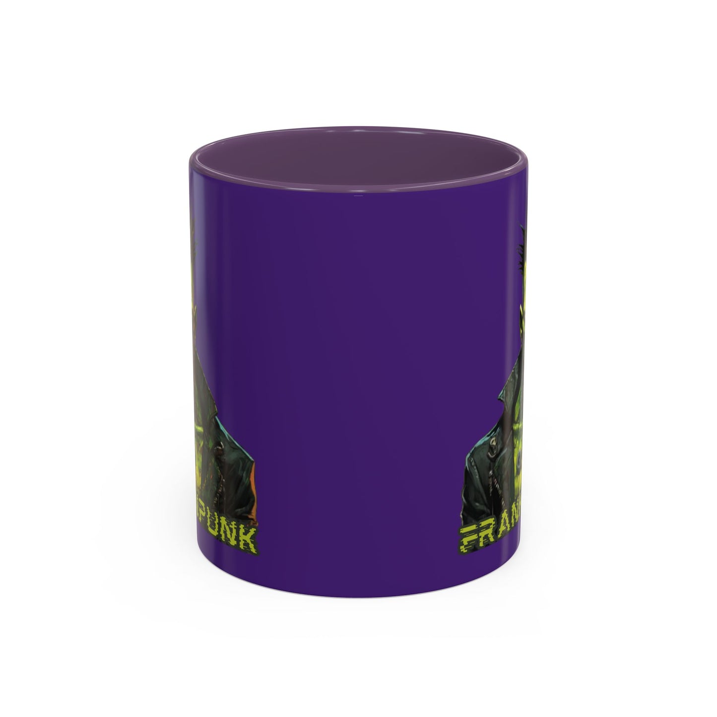 Frankenpunk Purple Accent Mug by CreepyCrafts.boo