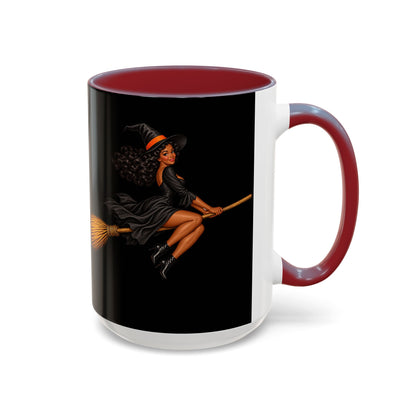 Velvet Vex Black Accent Mug by CreepyCrafts.boo